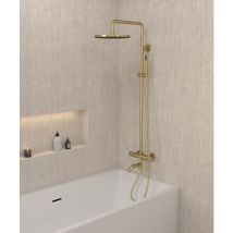 Thermostatische Dusch- und Wannensäule Vergoldet - Corbeau