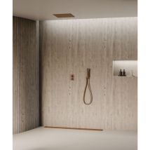 Kroos - Thermostatisches Deckeneinbau-duschsystem - Roségold Gebürstet