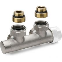 Thermostatisches H-Ventil mit Winkelverschraubungen APM 343CP 1/2' x 3/4'