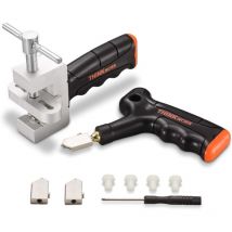 Thinkwork - Outillage Coupe-verre professionnel Carrelage Coupe-céramique Coupe-main Pinces à briser le verre Kit d'outils