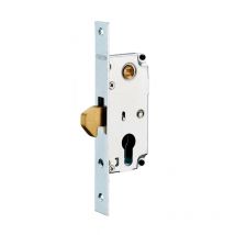 Thirard - Boitier de serrure encastrable à cylindre pour portail, axe 30mm, bouts carrés, zingué