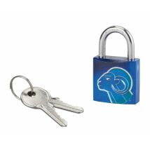 Cadenas à clé Belier, acier, intérieur, anse acier, 30mm, 3 clés