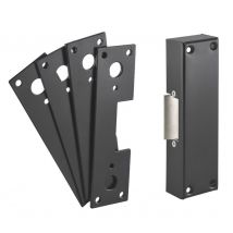Thirard - Gâche électrique à émission pour serrure anti-panique, réversible, 12V, noir