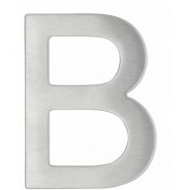 Lettre b inox H.76mm adhésif
