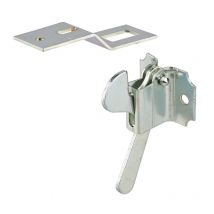 Loqueteau pour porte de placard et armoire, zingué