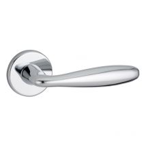 Thirard - Paire de béquilles Luxor pour porte, carré 7mm, chromé brillant