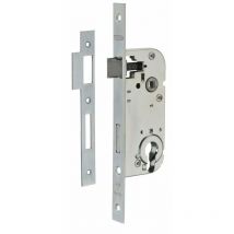 Thirard - Boitier de serrure encastrable à cylindre pour porte d'entrée, axe 40mm, bouts carrés, cylindre 30x30mm, zingué