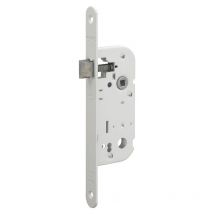 Thirard - Serrure encastrable nf pour porte intérieure, axe 40mm, bouts ronds, blanc
