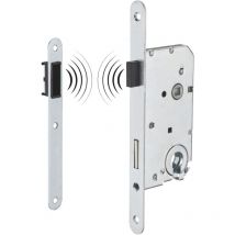 Thirard - Boitier de serrure magnétique encastrable à cylindre pour porte intérieure à sécuriser, axe 50mm, bouts ronds