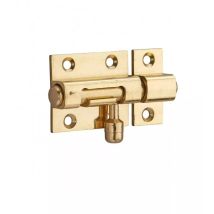 Verrou pour porte de meuble targette laiton 35 mm - Thirard