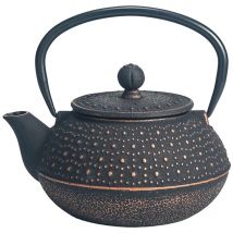Zen Et Ethnique - Théière de type japonaise noire en fonte 0.8 litre