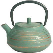 Zen Et Ethnique - Théière de type japonaise verte en fonte 0.4 litre