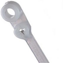 Kabelbinder Stahlnasenverschluss, Schraubloch, 4,7 x 200 mm, natur (pack à 100 stück) - Thomas&betts