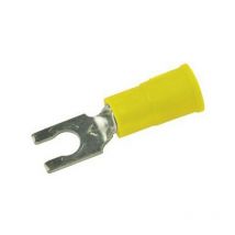 Sta-kon VB-6YF - Sachet de 100 Cosses jaunes Ø6mm - Thomas&betts