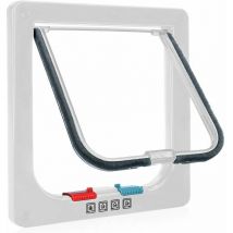 Thsinde - for Cat, 4 Way Manual Lock, Energy Saving, Weatherproof, Convenient, Small Dog, Easy to Install and Use, Upgraded Version l