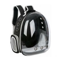 Thsinde Pet Cats And Dogs Go Out Portable Panoramique Transparent Space Backpack (Noir)