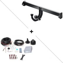Brink - Attelage Peugeot 208 y compris GTi (Berline 04/12-05/19) Col de cygne + faisceau universel 7 broches + boitier électronique
