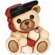 Bomboniera Teddy Laurea in Ceramica Decorata a Mano, Versione Piccola, 5.5 x 4.7 x 7.7 cm h - Thun