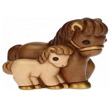 Cavallo con Puledro Presepe Classico – Ceramica decorata a mano – THUN