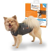 Gilet relaxant pour Chiens - Rassure lors de situations stressantes - Méthode douce et naturelle - Taille xs - Gris. - Thundershirt