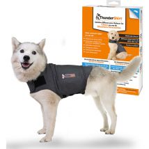 Gilet relaxant pour Chiens - Rassure lors de situations stressantes - Méthode douce et naturelle - Taille s - Gris. - Thundershirt