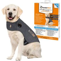 Thundershirt Gilet Relaxant Pour Chiens - Rassure Lors De Situations Stressantes - Méthode Douce Et Naturelle - Taille Xl - Gris.