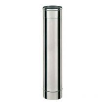 TI1000 Conduit simple paroi pour bois fioul longueur 100 cm Ø80 - à l'unité