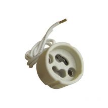 Tibelec - Douille Gu10 / Gz10 en plastique blanc 100 w
