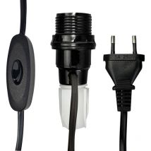 Kit adaptateur bouteille noir équipé E14