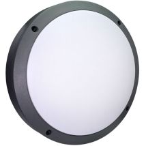 Tibelec - Maia Hublot led Rond Alu Gris 15W 2000LM IP65 – Puissance et Résistance pour l'Éclairage Extérieur