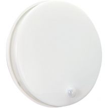 Tibelec - Porthos Hublot led Rond Blanc avec Détecteur de Mouvement 15W 1600LM IP65 – Éclairage Intelligent et Performant