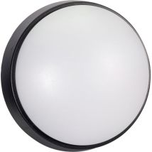 Tibelec - Vela Hublot led Rond Noir 12W 1080LM Couleurs de Lumière Réglables IP54 – Éclairage Personnalisable et Résistant