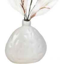 Vase en céramique blanc mat