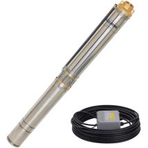CHM - GmbH Tiefbrunnenpumpe 3 Zoll 370 Watt 2800 l/h 5,6 Bar Druck 20m Kabel u3% sandverträglich...