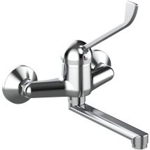 Tiemme - K03LC Wand-Spültischbatterie mit Arzthebel u. Schwenkauslauf 180 mm