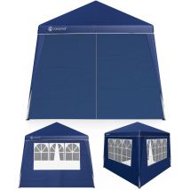 CASARIA Carpa Pop-Up 3x3m con 4 Paneles Laterales Protección UV 50+ con Bolsa de Transporte Impermeable Blau (de)