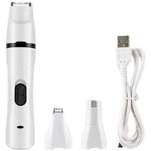 Tierhaarschneider, 3 In 1 Tierhaarschneider Usb Wiederaufladbar, Nagelschneider Zum Trimmen Von Pfoten, Ohren, Augen, Gesicht
