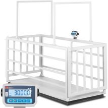 TEM - Tierwaage geeicht 500 g (0-1.500 kg) / 1 kg (1500-3000 kg) tiergerecht + Gitter