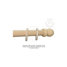 Tige de traction en bois naturel 35 mm longueur 210 cm sans supports