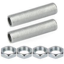 Tige filetée 40mm avec écrou sous emballage (2 tiges et 4 écrous)