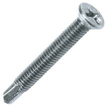 Vis Express - vba Vis bois agglo Tête fraisée bombée tfb Fendue 3.5X16 Acier zingué-200 pièces