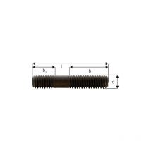 Tige filetée, Matériaux : traité pour classe de résistance 8.8, ø de filetage x Long. d x l M16 x 125 mm, Long. filetage b 75 mm