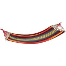 Harms - Tige tapis suspendu chaise jardin Camping en bois Textile chaise longue