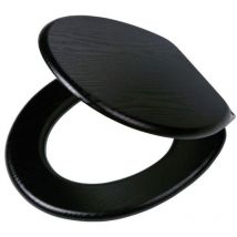 Tiger - Abattant wc à fermeture en douceur Blackwash mdf Noir 252030746