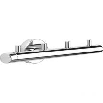 Tiger - Boston Rack con Ganci Multipli, Inossidabile, Acciaio Inox Lucidato, 19.5 x 5 x 5.4 cm