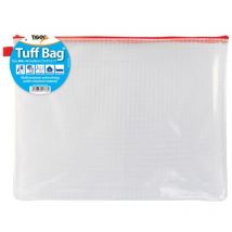 Tiger Tuff Bag Polypropylene B4 500 Micron Clear with Assorted Colour Zips