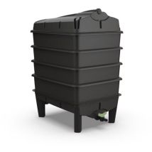 Tiger Wormery 4 Tray Worm Composter 62l - Black