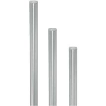 Barres profilées 1500 mm – Acier nickelé – Serrure pour espagnolette – BMB