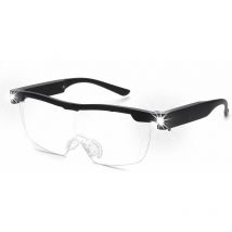 Tigrezy 180% Magnifying Glasses with Rechargeable led Light - Powerful Magnifying Glasses - Hands-Free Eyeglasses for Close Work, Reading, Hobbies