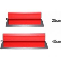 2pcs Lame à lisser 25cm+ 40cm, Lame de spatule de lissage, Lame d'écumage efficace résistante à l'usure sans effort, Couteau à lisser mural